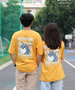 Mẫu Áo Lớp Oversize Cổ Tròn Màu Vàng Bò 10A6 - ảnh 2