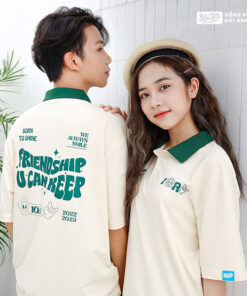 Mẫu Áo Đồng Phục Lớp Good Vibes Màu Kem Cheese - ảnh 2