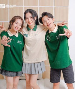 Mẫu Áo Đồng Phục Lớp Good Vibes Màu Xanh Iris - ảnh 2