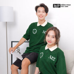 Mẫu Áo Đồng Phục Lớp Good Vibes Màu Xanh Iris - ảnh 3