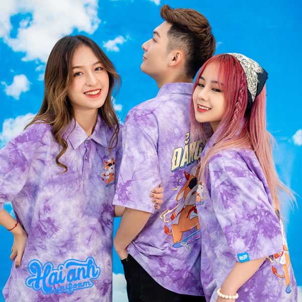 Mẫu áo lớp Polo Hippie Milky đẹp nhất 2022