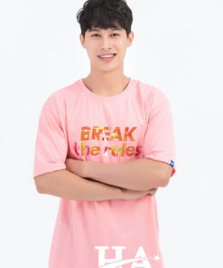 Mẫu Áo Lớp Hologram Màu Hồng Peachy