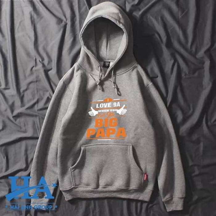 Áo lớp hoodie màu ghi xam cá tính phù hợp với cả nam và nữ