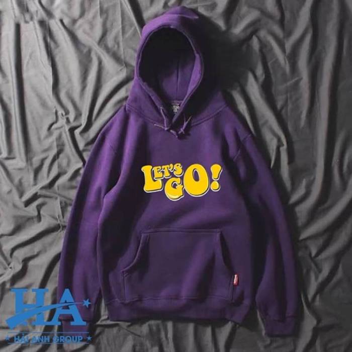 Mẫu áo lớp hoodie màu tím đặc biệt