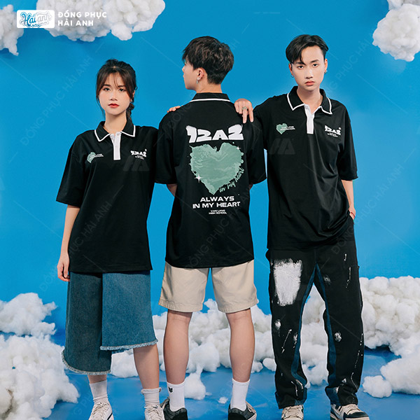 Mẫu Áo Lớp Oversize Cổ Dệt Màu Đen – BST Classy - ảnh 3