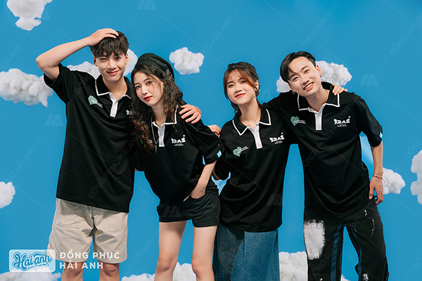 Mẫu Áo Lớp Oversize Cổ Dệt Màu Đen – BST Classy - ảnh 4