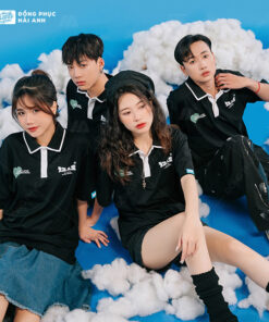 Mẫu Áo Lớp Oversize Cổ Dệt Màu Đen – BST Classy - ảnh 6