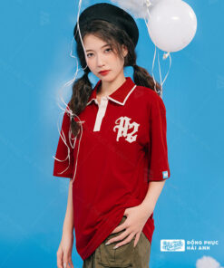 Mẫu Áo Lớp Oversize Cổ Dệt Màu Đỏ – BST Classy - ảnh 5