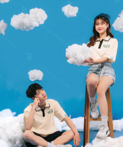 Mẫu Áo Lớp Oversize Cổ Dệt Màu Kem Chesee – BST Classy - ảnh 6