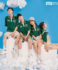 Mẫu Áo Lớp Oversize Cổ Dệt Màu Xanh Iris – BST Classy - ảnh 8