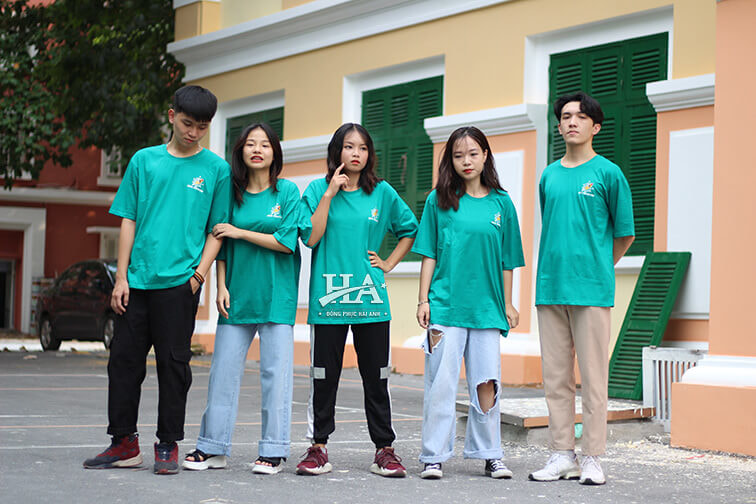Mẫu Áo Lớp Oversize Cổ Tròn Màu Lý AK30 - ảnh 3