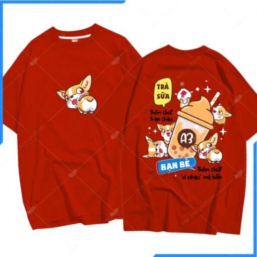 Mẫu Áo Lớp Oversize Màu Đỏ A3