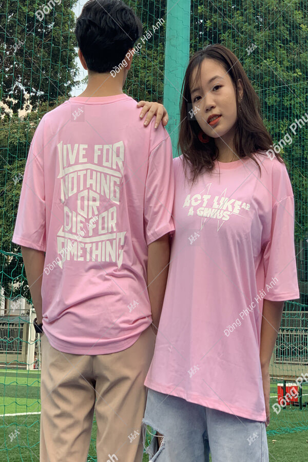 Áo Lớp Phản Quang Cổ Tròn Màu Hồng Đào