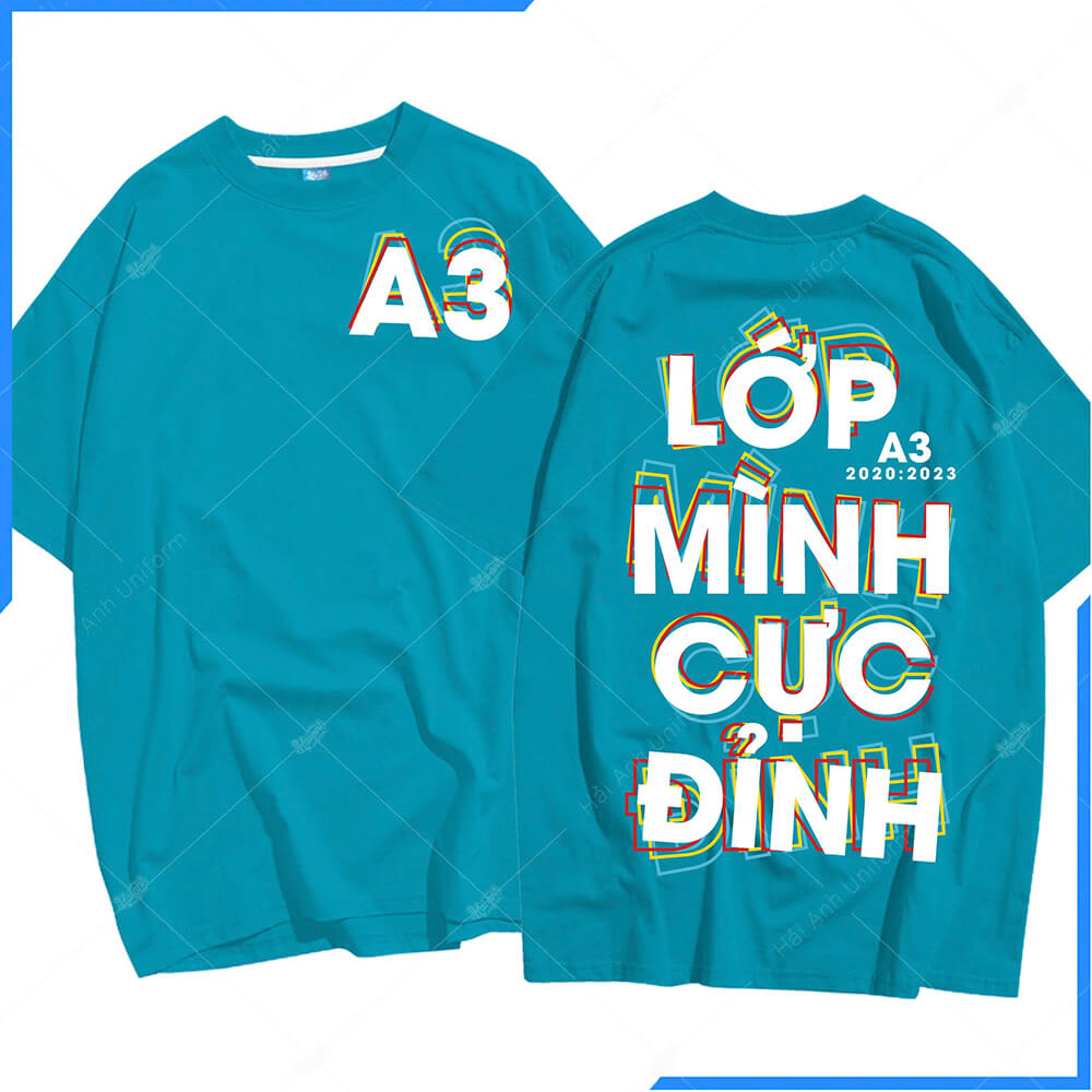 Mẫu Áo Lớp Oversize Màu Lý A3