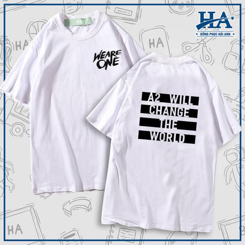 Mẫu áo lớp oversize màu trắng dễ phối đồ, không kén người mặc, chất liệu đa dạng