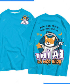Mẫu Áo Lớp Oversize Màu Xanh Biển A3