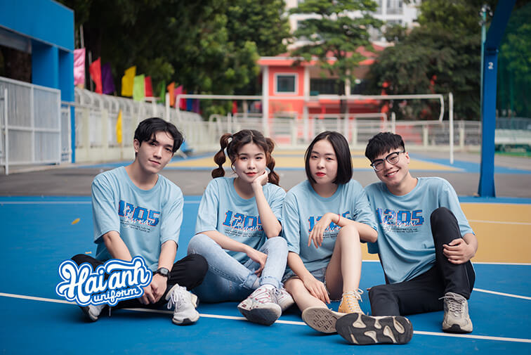 Mẫu Áo Lớp Oversize Cổ Tròn Màu Xanh Avatar 12D5 - ảnh 2