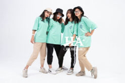 Mẫu Áo Lớp Oversize Cổ Tròn Màu Xanh Sea A6 - ảnh 2