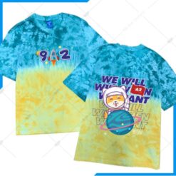 Mẫu Áo Lớp Patchy Ombre Xanh Vàng 9A2 Mới Nhất 2021
