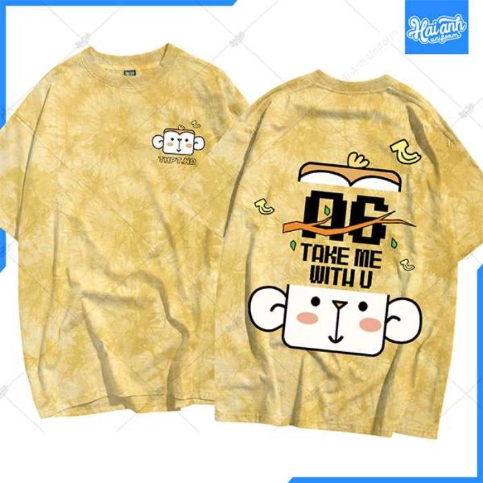 Màu vàng trẻ trung của mẫu áo lớp Patchy Yelly A6 Take Me With U