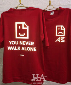 Áo Lớp Phản Quang Cổ Tròn You never walk alone