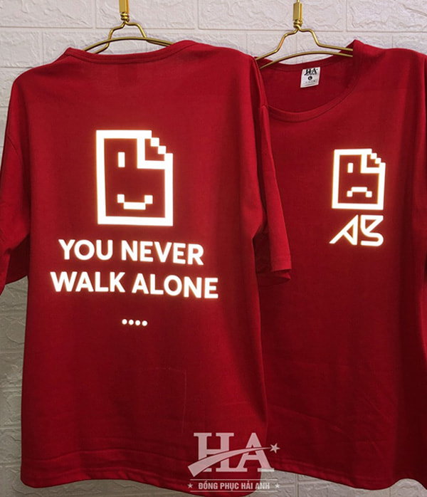Áo Lớp Phản Quang Cổ Tròn You never walk alone
