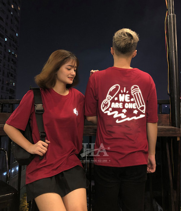 Áo Lớp Phản Quang Cổ Tròn Màu Đỏ Đô 01