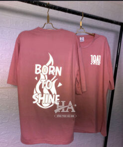 Áo Lớp Phản Quang Cổ Tròn Màu Lòng Tôm Born to shine