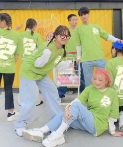 Áo Lớp Phản Quang Cổ Tròn Xanh Kiwi Tươi Trẻ - ảnh 2