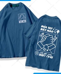 Áo Lớp Phản Quang Cổ Tròn Màu Xám Xanh