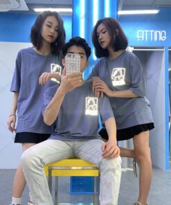 Áo Lớp Phản Quang Cổ Tròn Màu Xám Xanh - ảnh 2