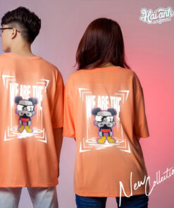 Áo Lớp Phản Quang In Decal Màu Cam Coral