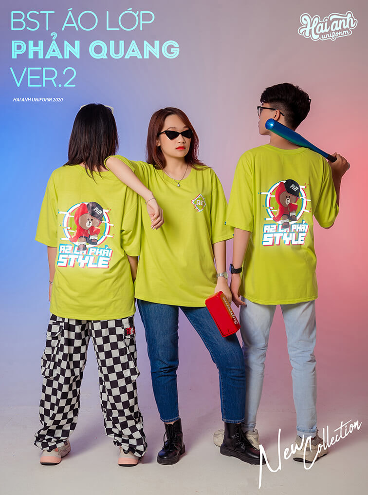 Áo Lớp Phản Quang In Decal Màu Neon - ảnh 2