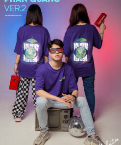 Áo Lớp Phản Quang In Decal Màu Tím Violet - ảnh 2