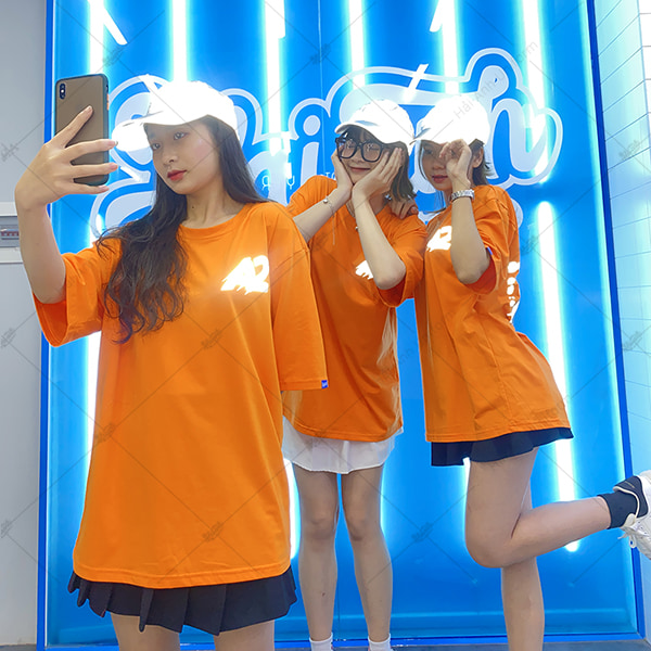 Áo Lớp Phản Quang Cổ Tròn Màu Cam 134