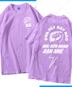 Áo Lớp Phản Quang Cổ Tròn Tím Thanos