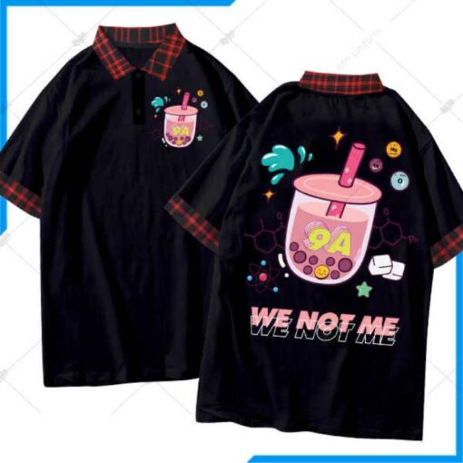 Áo Lớp Poka Màu Đen Cổ Redo We Not Me