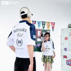 Mẫu Áo Đồng Phục Lớp Polo Oversize Fire Up Màu Trắng - ảnh 3