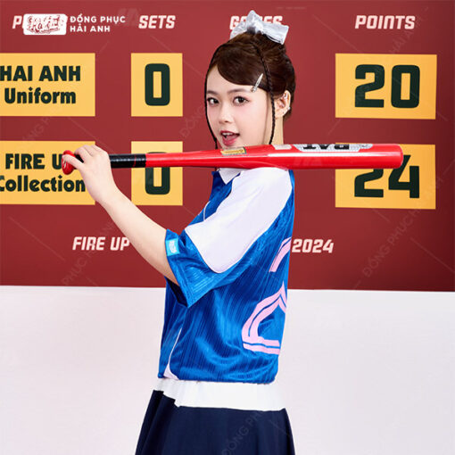 Mẫu Áo Đồng Phục Lớp Polo Oversize Fire Up Màu Xanh Bích - ảnh 5
