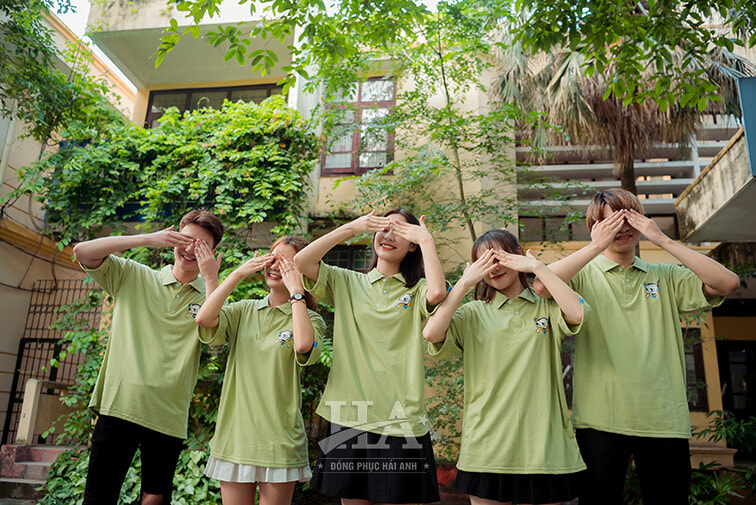 Mẫu Áo Lớp Polo Oversize Màu Xanh Hulk - ảnh 2