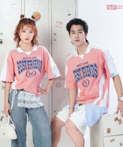 Mẫu Áo Lớp Polo Oversize Monster Màu Lòng Tôm - ảnh 2