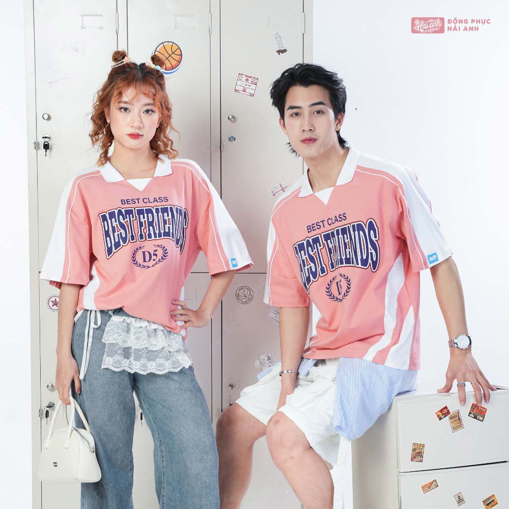 Mẫu Áo Lớp Polo Oversize Monster Màu Lòng Tôm - ảnh 2