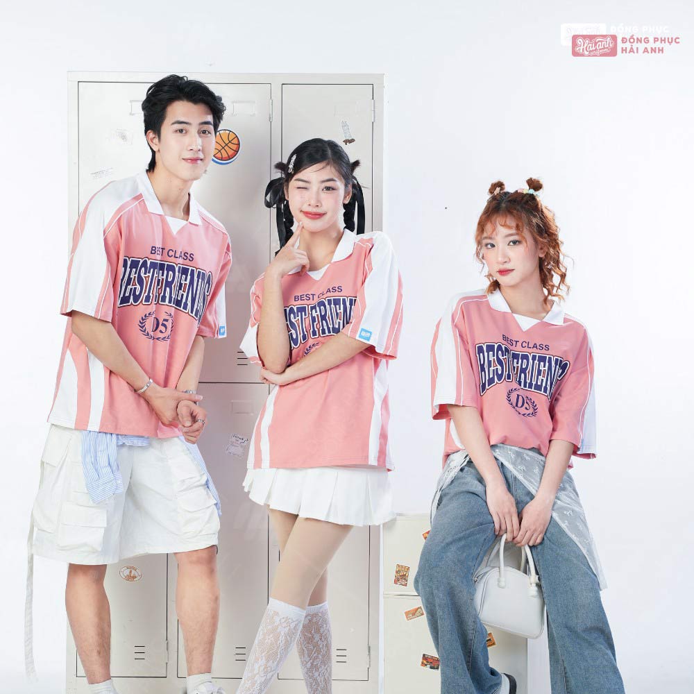 Mẫu Áo Lớp Polo Oversize Monster Màu Lòng Tôm - ảnh 3