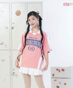 Mẫu Áo Lớp Polo Oversize Monster Màu Lòng Tôm - ảnh 5