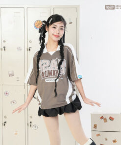 Mẫu Áo Lớp Polo Oversize Monster Màu Xám Chì - ảnh 4