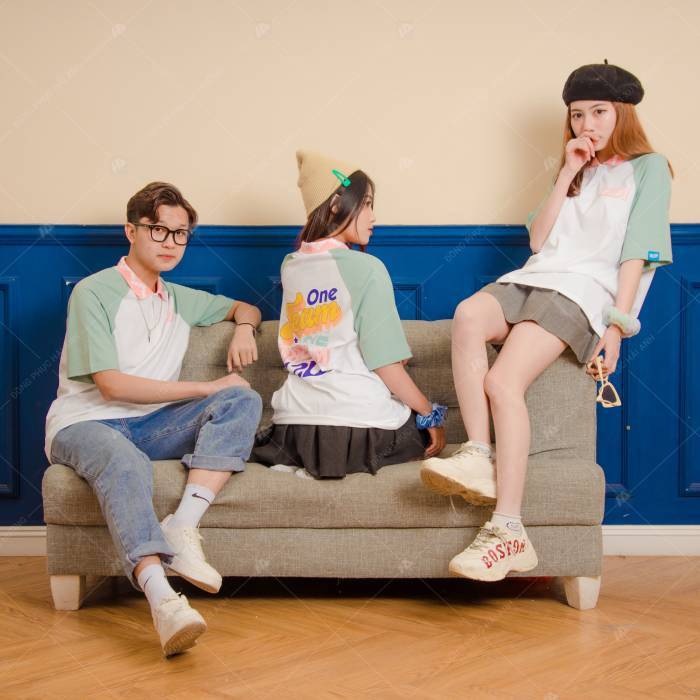 Mẫu áo lớp Retro cổ Zizag One Team One Dream 12D1 - ảnh 2