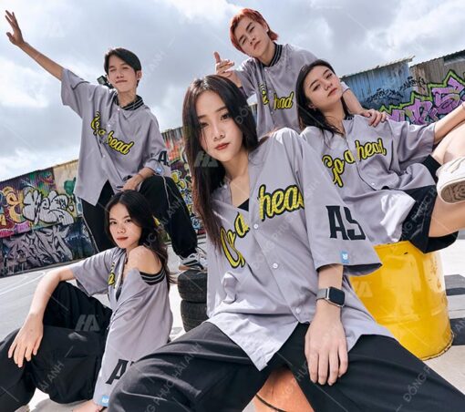 Mẫu Áo Lớp Sơ Mi Flexin Xám – BST Flexin - ảnh 6
