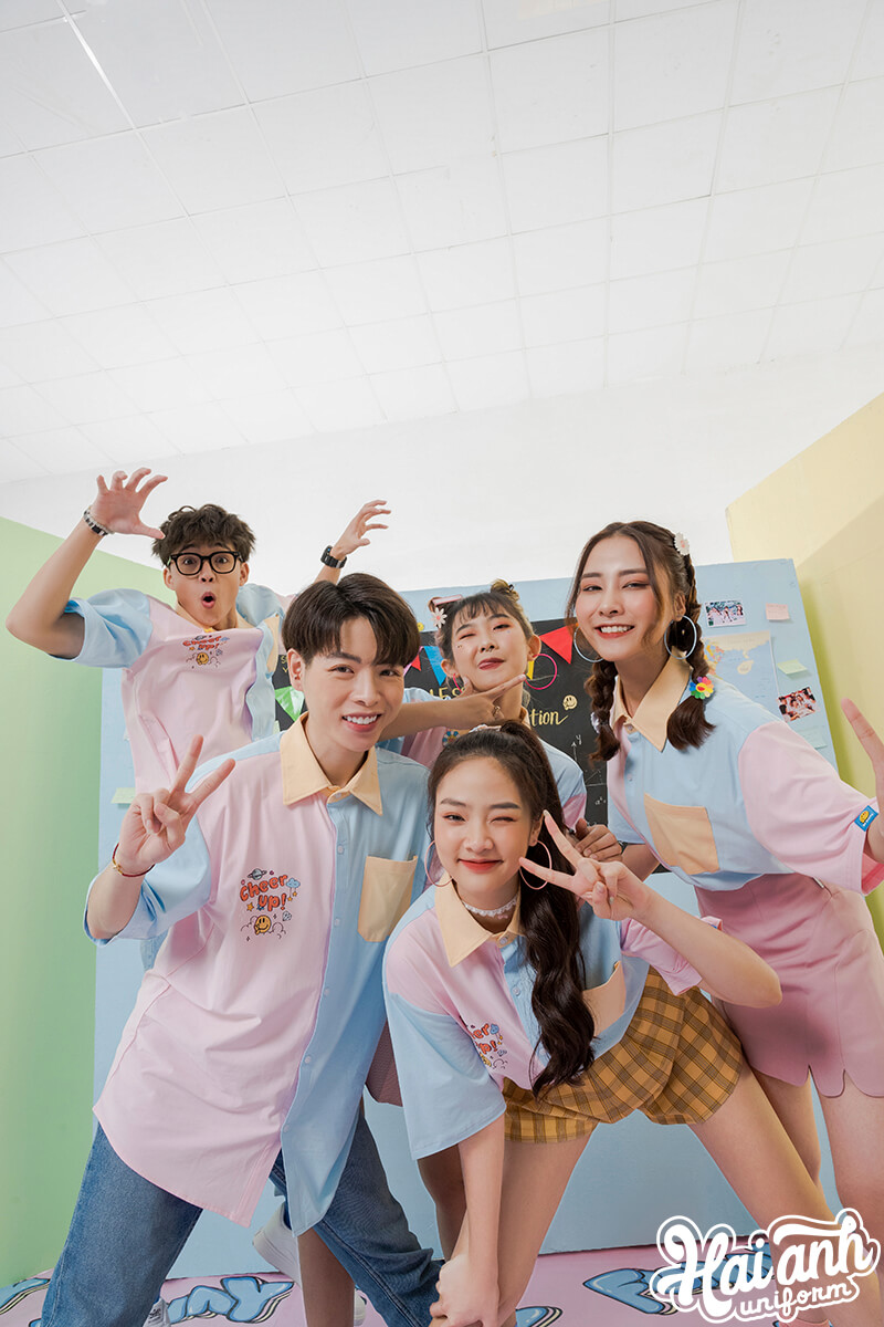 Mẫu áo lớp sơ mi Funny 01
