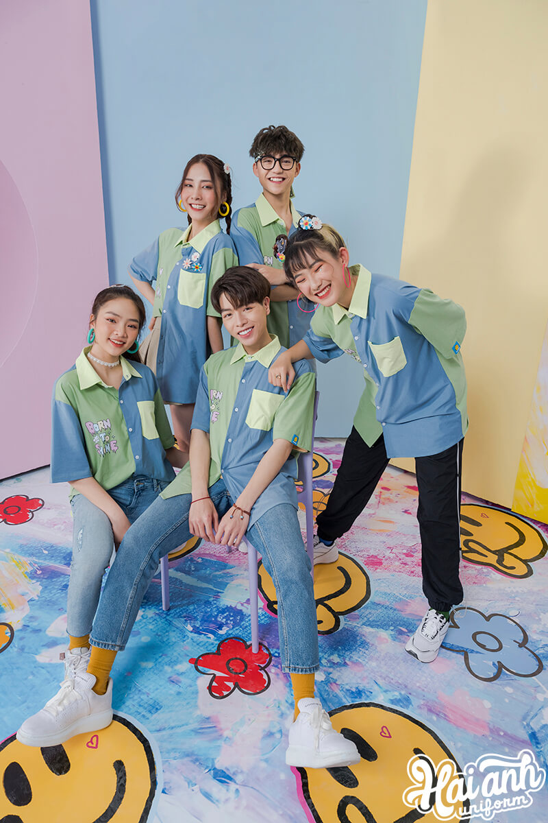 Mẫu áo lớp sơ mi Funny 03