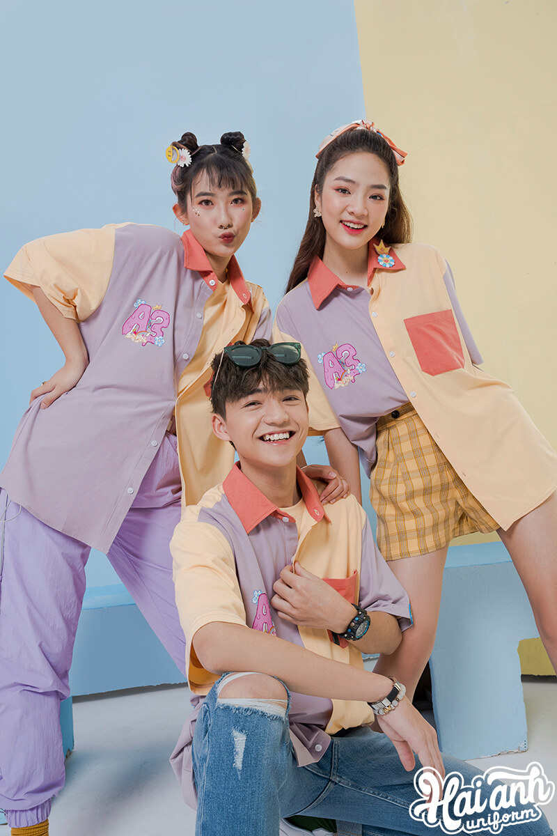 Mẫu áo lớp sơ mi Funny 04